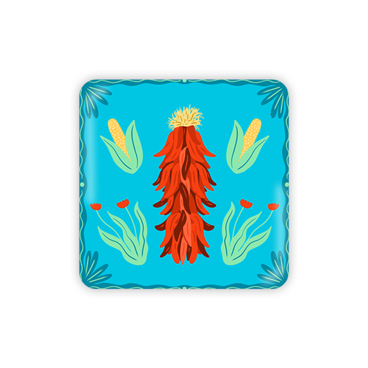 Chile Ristra Metal Magnet