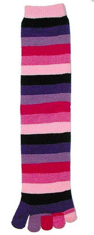 Kid's Pink Rainbow Toe Socks