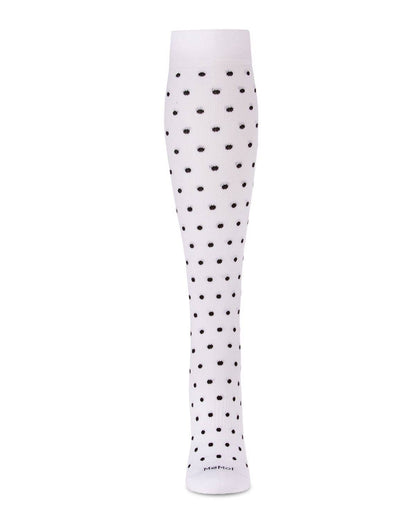 Women's Classic Polka Dots Bamboo Blend 8-15mmHg Graduated Compression Socks