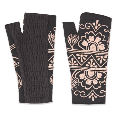 Lawsone Peat Fingerless Fleece Gloves | Knit Gloves