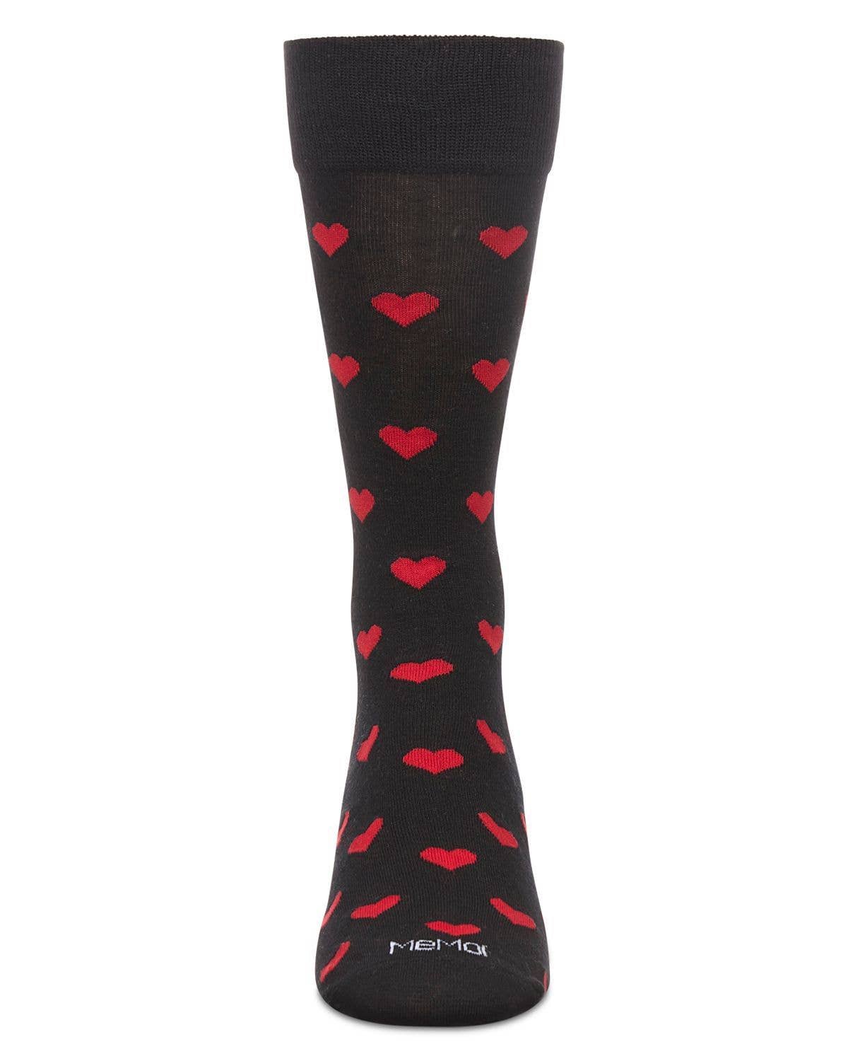 HEARTS MEN'S BAMBOO CREW SOCKS