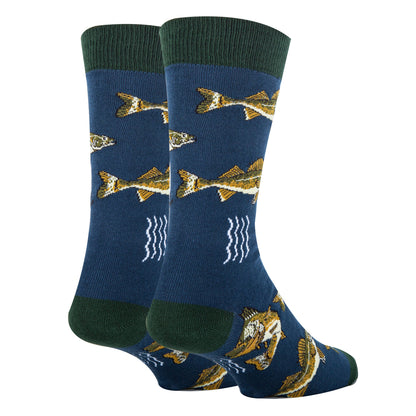 Walleye Men's Cotton Crew Socks