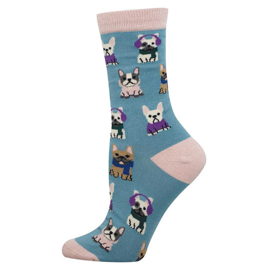 FRENCHIE DRESSING WOMEN'S BAMBOO CREW SOCKS