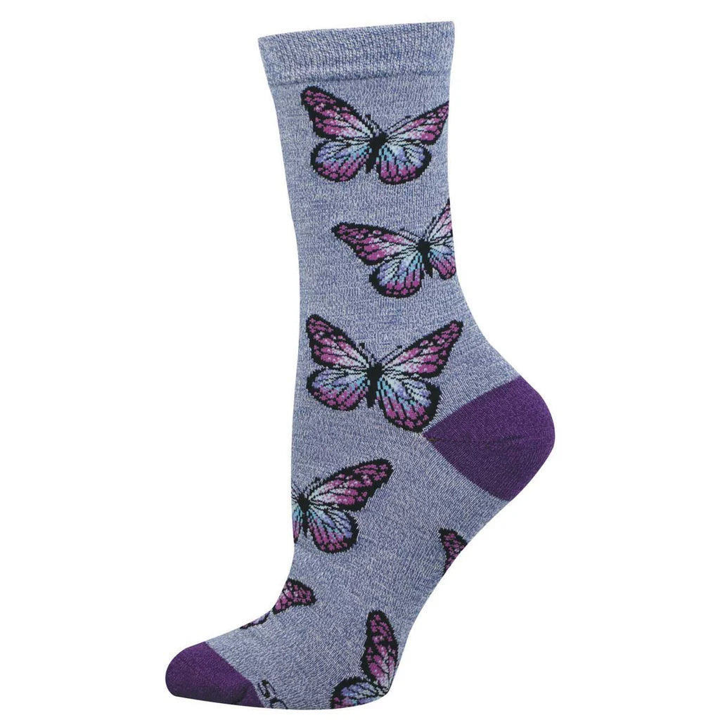 WONDERFUL WINGS WOMEN'S BAMBOO CREW SOCKS