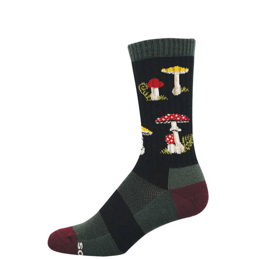 FORAGE THE FOREST MERINO WOOL MEN'S CREW SOCKS