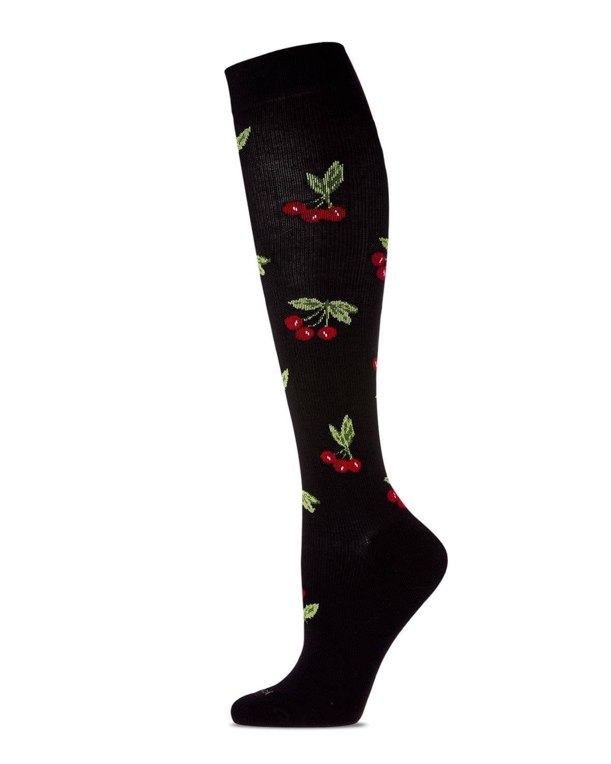 Women's Very Cherry Bamboo Blend 8-15mmHg Graduated Compression Socks