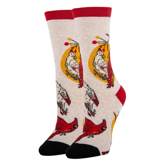 Always Cardinal Women's Cotton Crew Socks