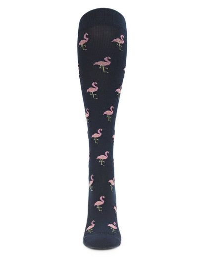 Fancy Flamingo Bamboo Blend 8-15mmHg Graduated Compression Socks