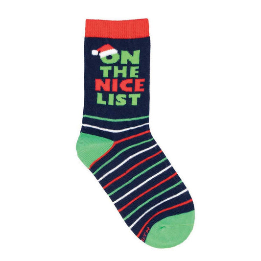 THE NICE LIST KID'S COTTON CREW SOCKS