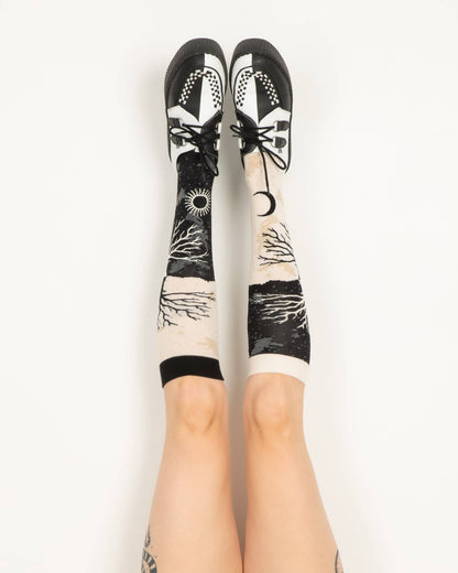 As Above So Below Tree Knee High Socks