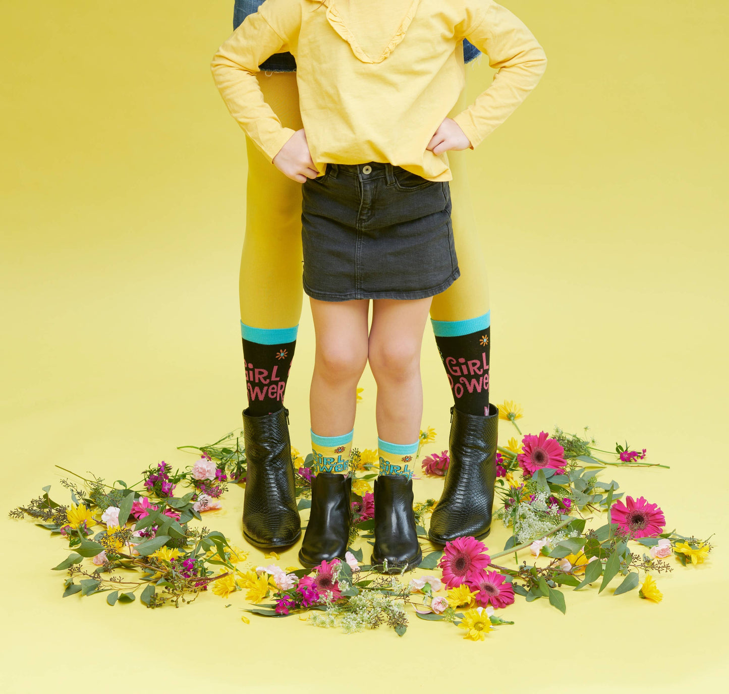 Children's Girl Power Cotton Crew Socks