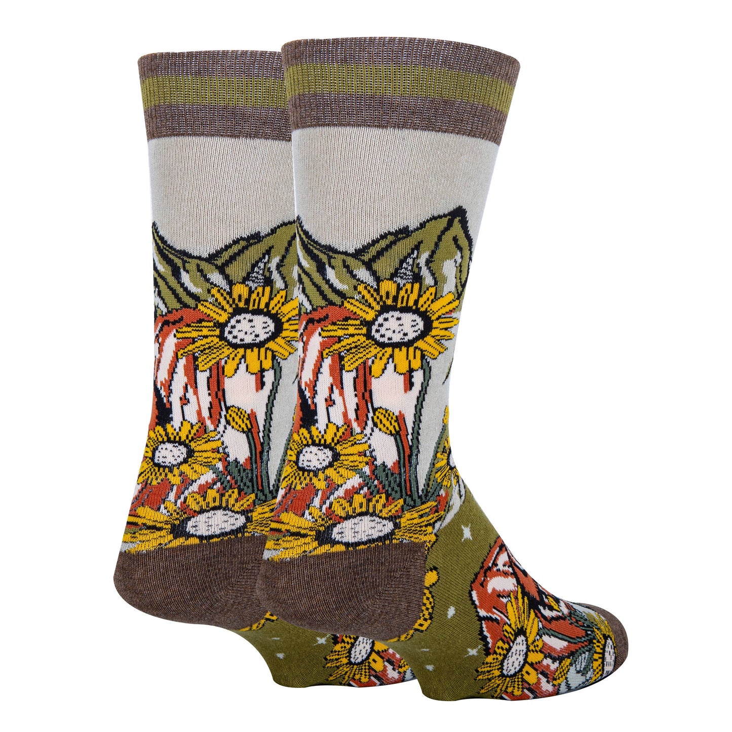 Bison Meadows  Men's Cotton Crew Socks