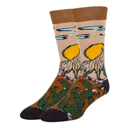 Coyote Sol Men's Cotton Crew Socks