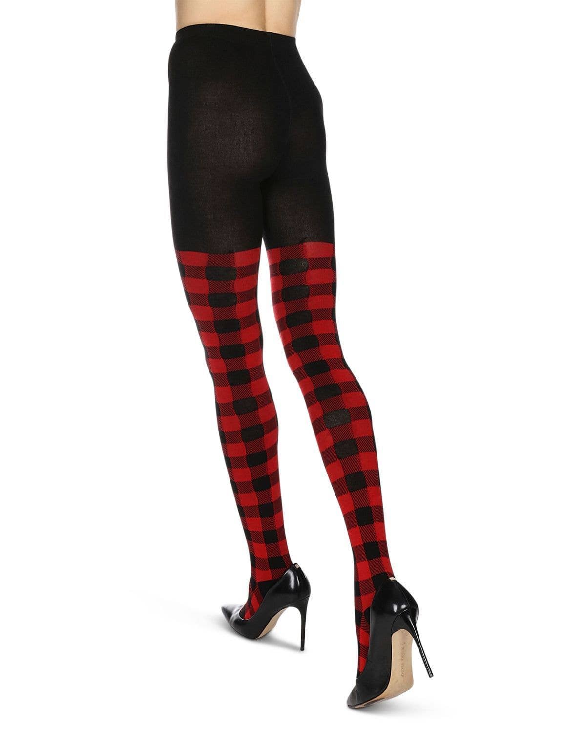 Women's Buffalo Check Sweater Tights