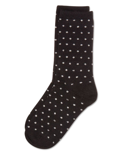 WOMEN'S MINI DOT CASHMERE BLEND CREW SOCKS