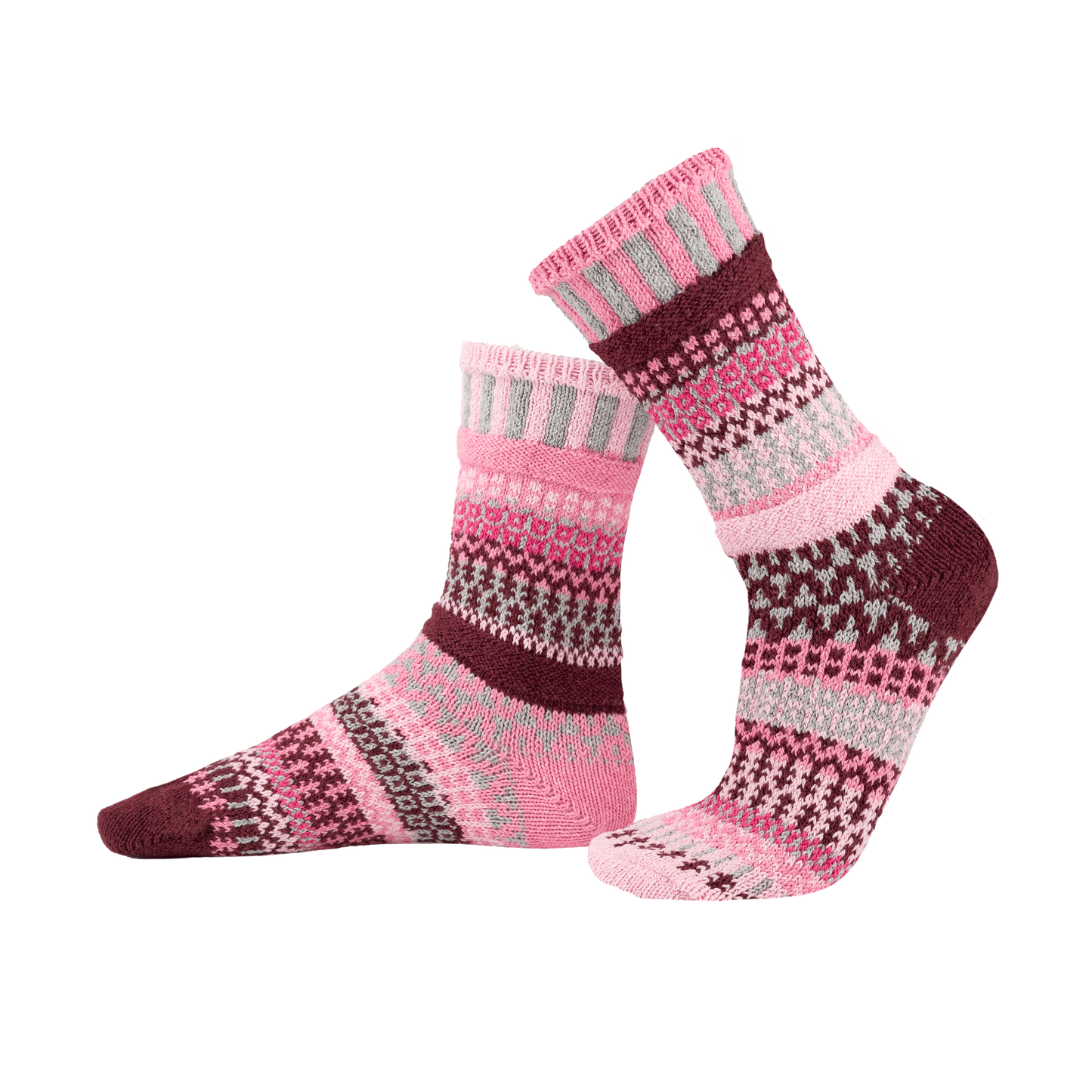 Valentine's Day Cotton Crew Socks - Alpenrose Crew Socks
