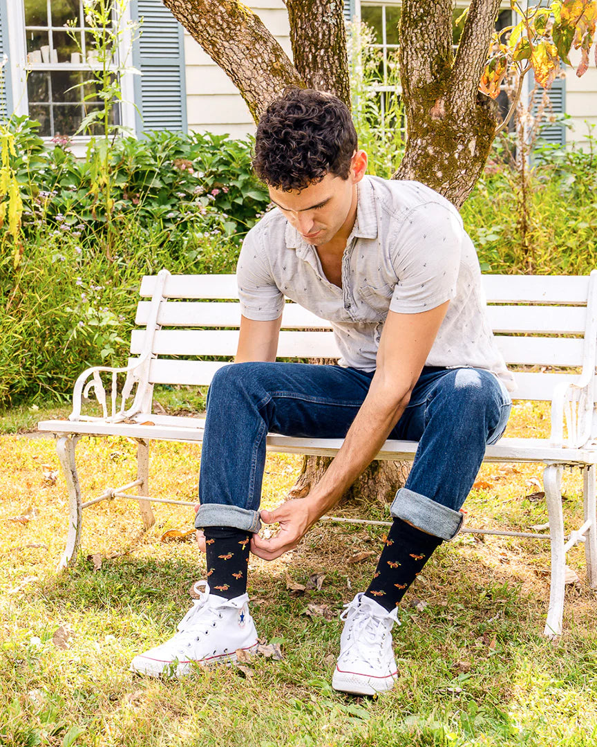 MEN'S DUCK CASHMERE BLEND CREW SOCKS