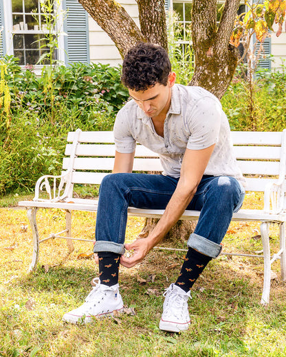 MEN'S DUCK CASHMERE BLEND CREW SOCKS