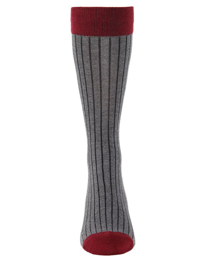 MEN'S RIB KNIT LUXURIOUSLY SOFT CASHMERE CREW SOCKS