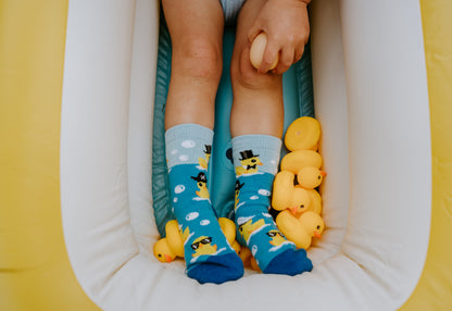 AHOY RUBBER DUCKY KID'S COTTON CREW SOCKS