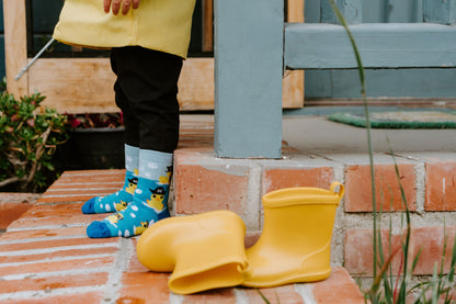 AHOY RUBBER DUCKY KID'S COTTON CREW SOCKS