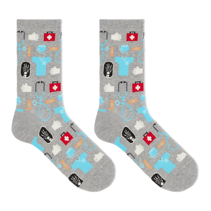 WOMEN'S MEDICAL COTTON CREW SOCKS