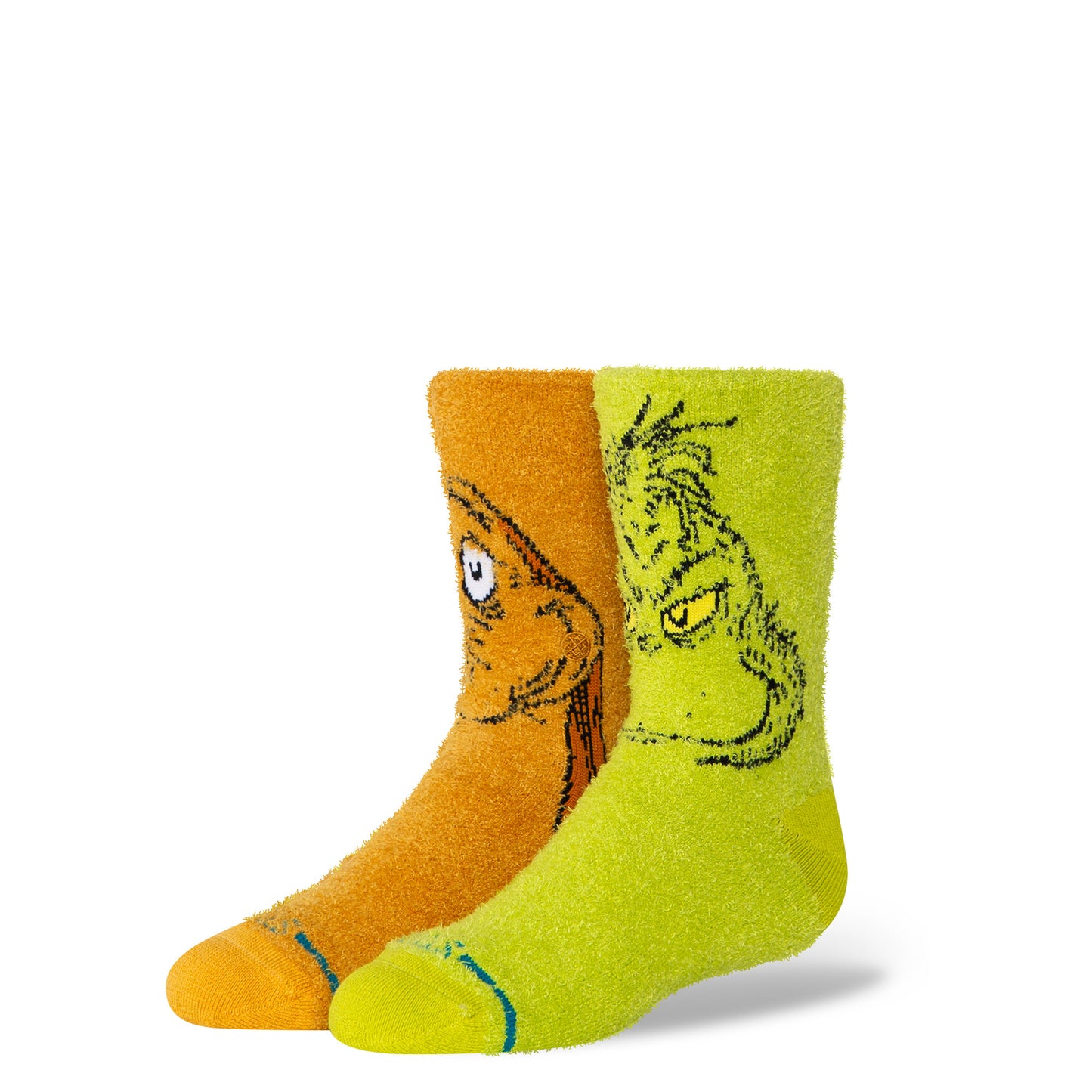 GRINCH AND MAX KID'S COTTON CREW SOCK