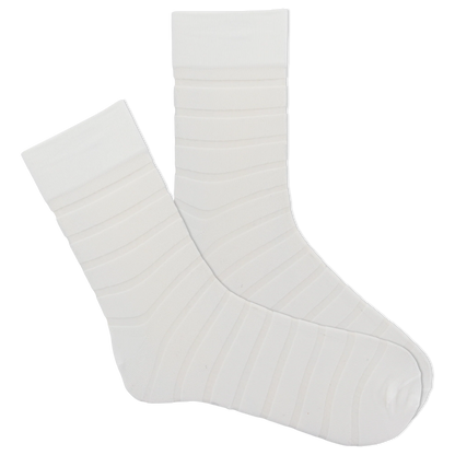 SHEER STRIPE MICROFIBER CREW