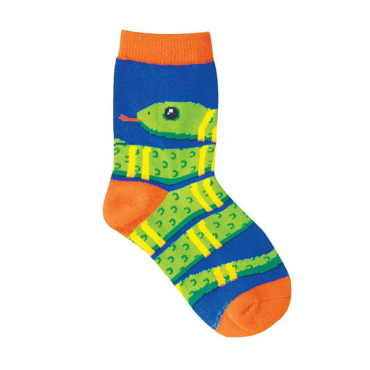 THERE'S A SNAKE IN MY SHOES KID'S COTTON CREW SOCKS