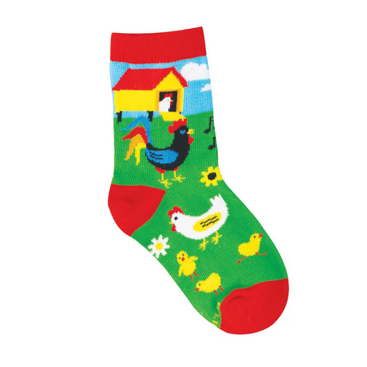 MO' CHICKENS KID'S COTTON CREW SOCK