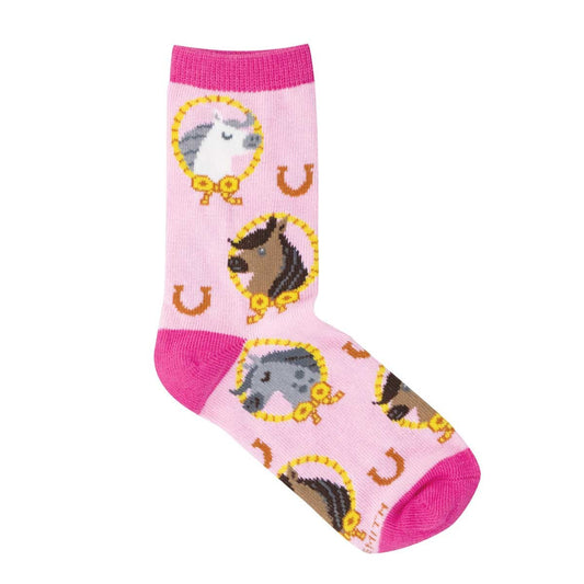 PRIZE PONY KID'S COTTON CREW SOCKS