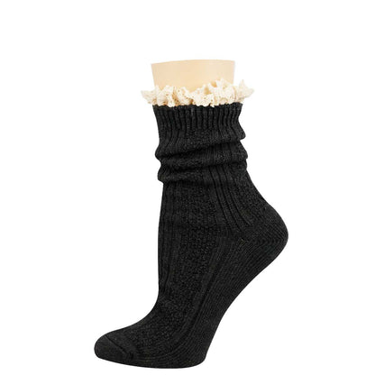 SLOUCHY BOOT COTTON CREW SOCKS