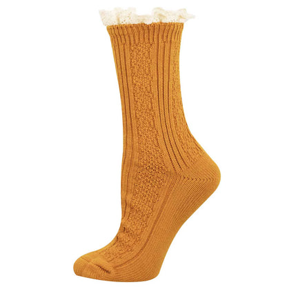 SLOUCHY BOOT COTTON CREW SOCKS