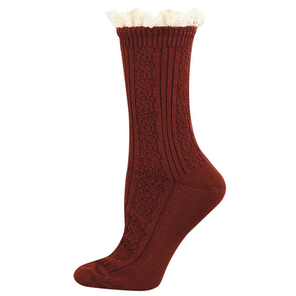 SLOUCHY BOOT COTTON CREW SOCKS