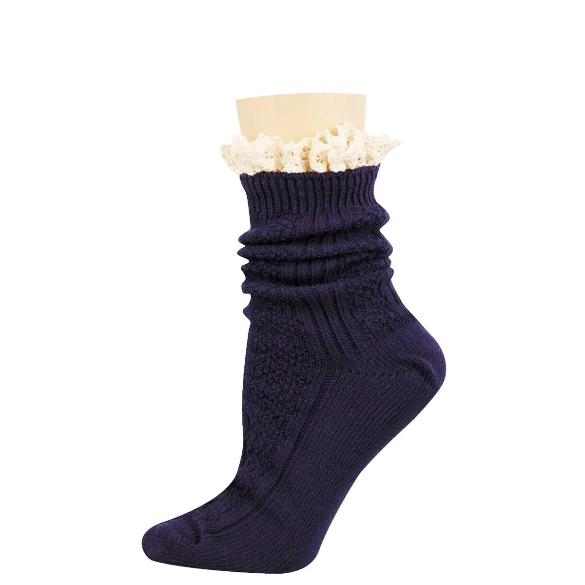 SLOUCHY BOOT COTTON CREW SOCKS