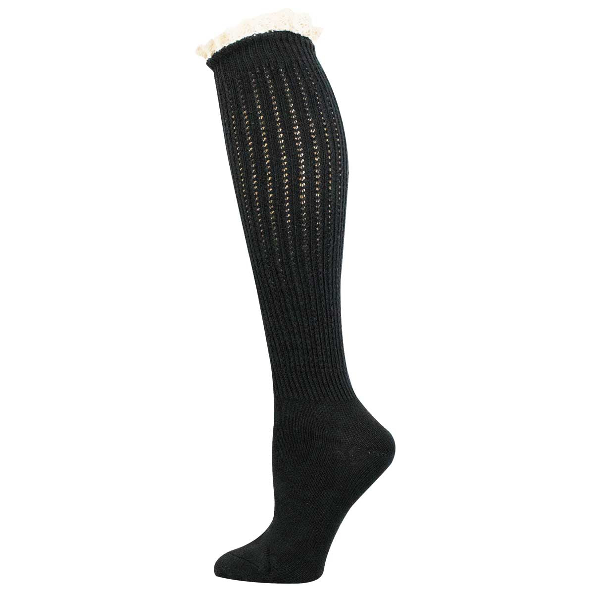 SLOUCHY BOOT COTTON KNEE HIGH SOCKS