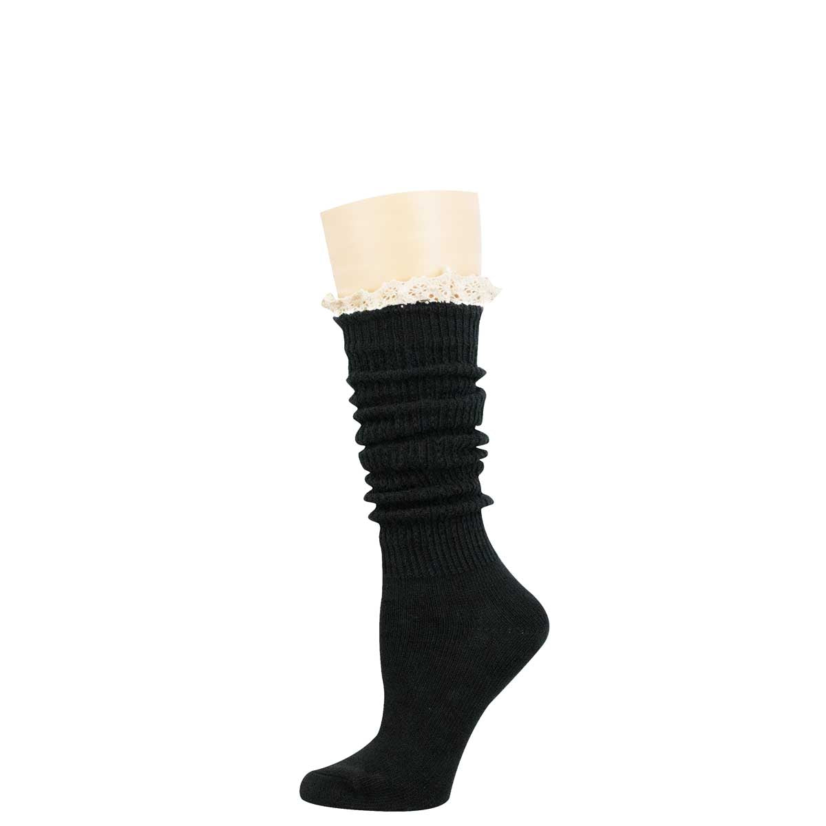 SLOUCHY BOOT COTTON KNEE HIGH SOCKS