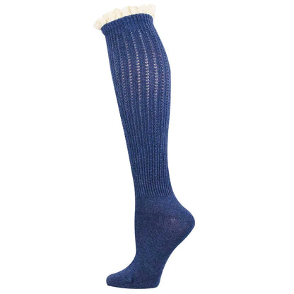 SLOUCHY BOOT COTTON KNEE HIGH SOCKS