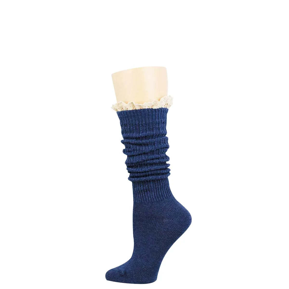 SLOUCHY BOOT COTTON KNEE HIGH SOCKS
