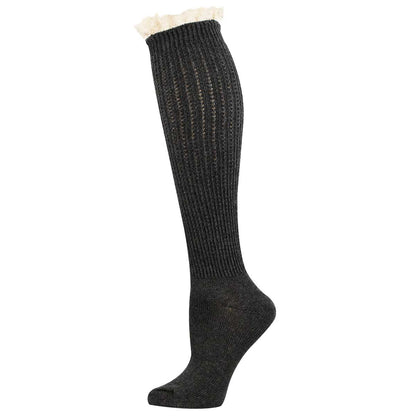 SLOUCHY BOOT COTTON KNEE HIGH SOCKS