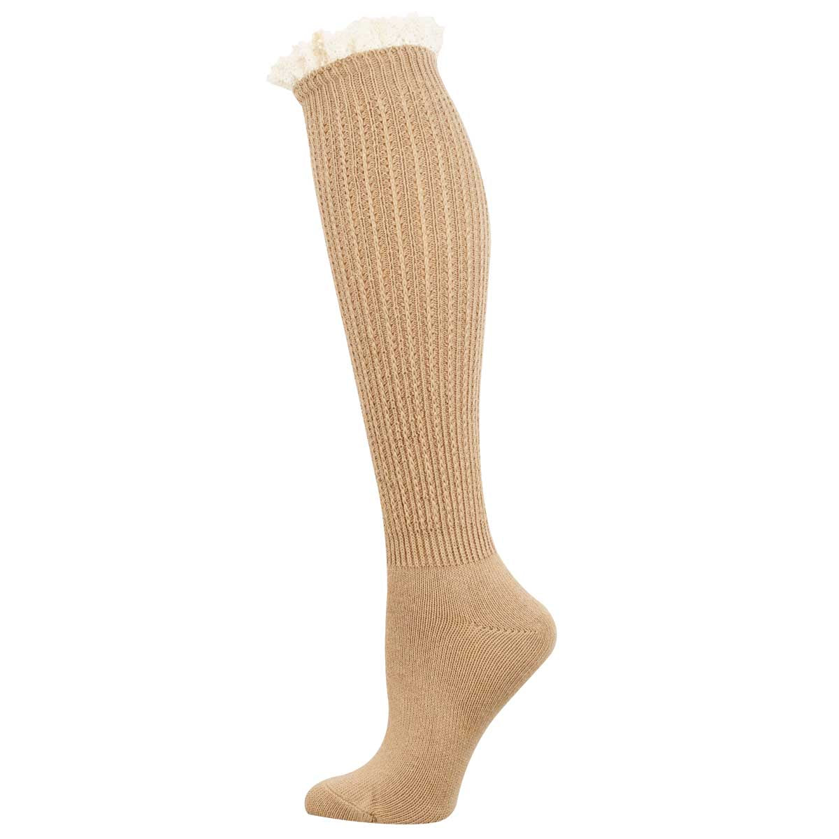 SLOUCHY BOOT COTTON KNEE HIGH SOCKS