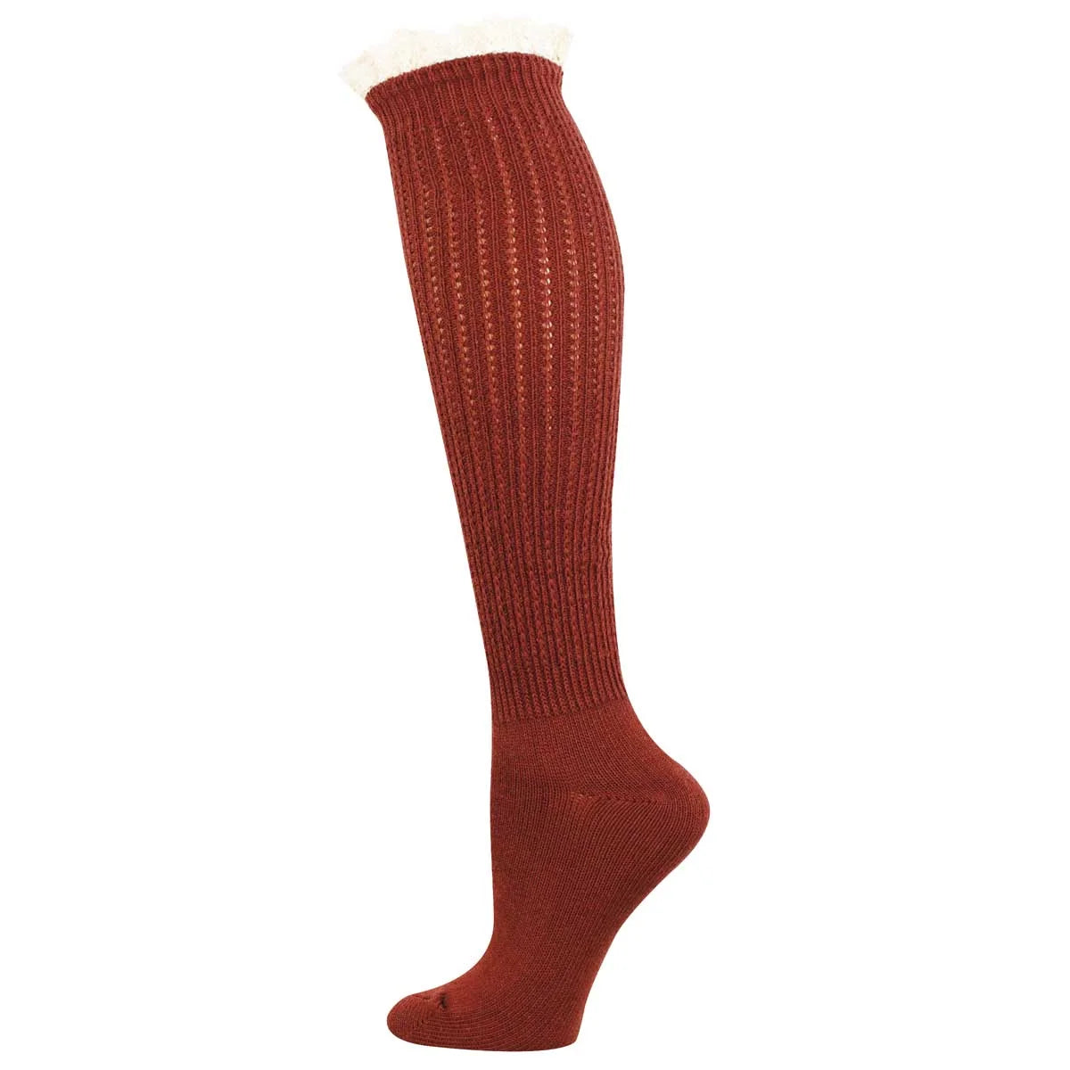 SLOUCHY BOOT COTTON KNEE HIGH SOCKS