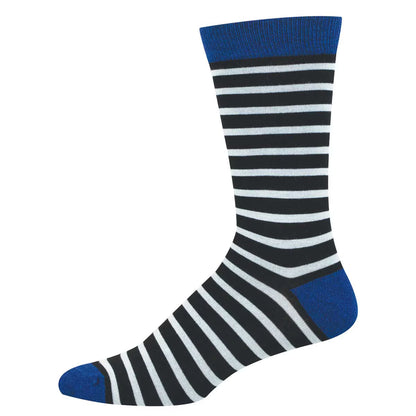 SAILOR STRIPE MEN'S BAMBOO CREW SOCKS
