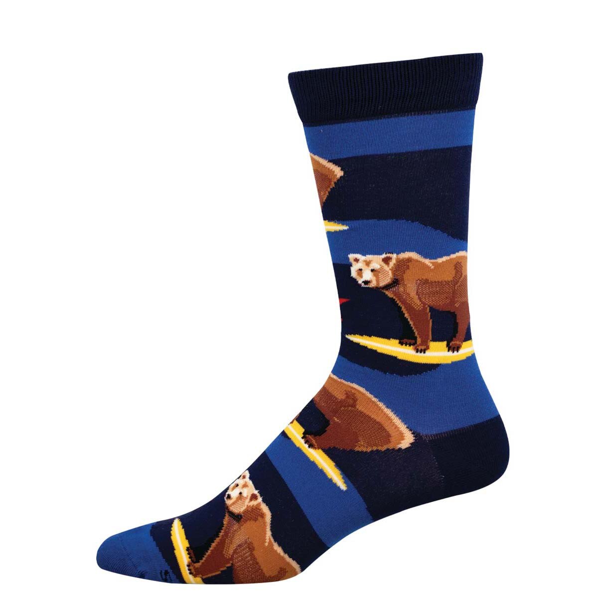 BEARY GOOD SURF MEN'S BAMBOO CREW SOCKS
