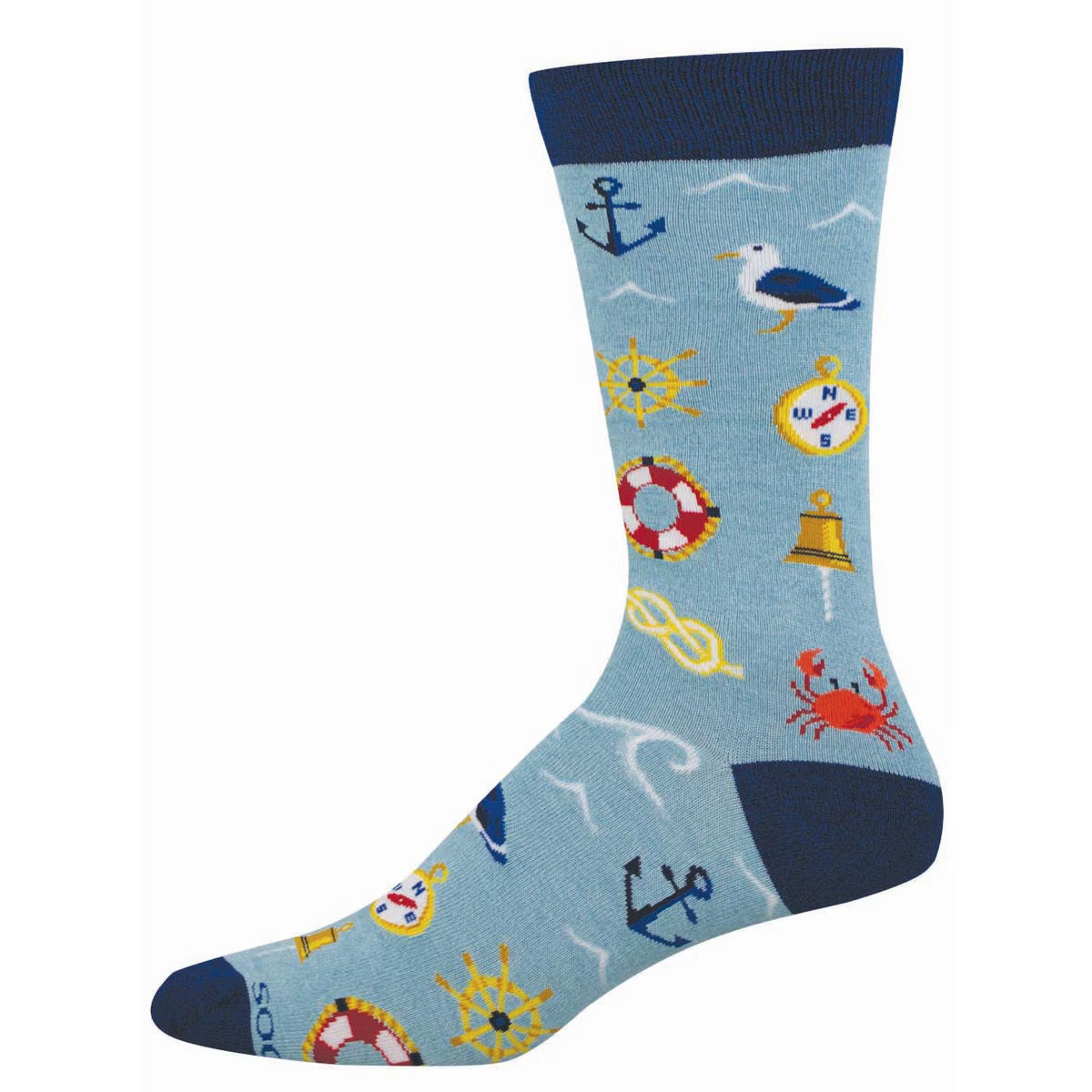 AHOY MATEY MEN'S BAMBOO CREW SOCKS