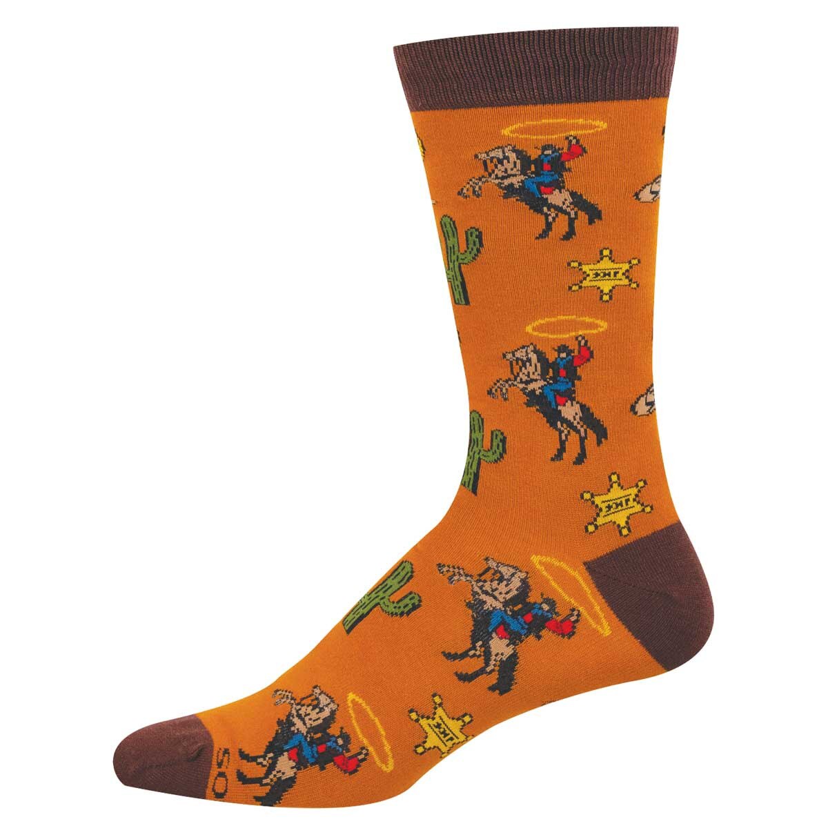 WILD WEST MEN'S BAMBOO CREW SOCKS