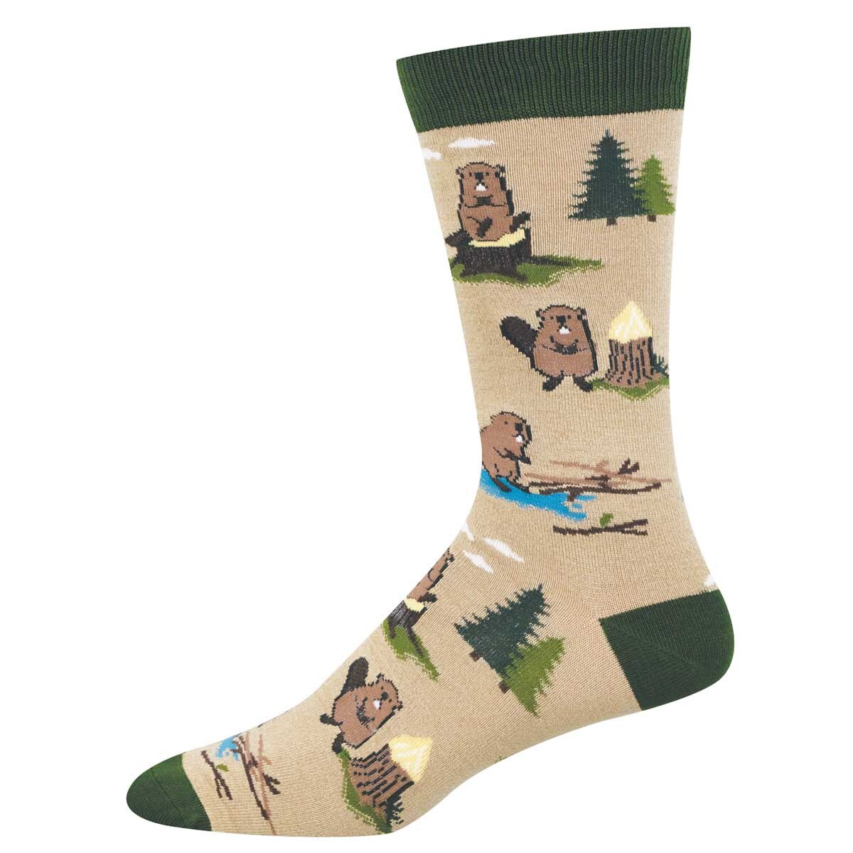DAM BEAVER MEN'S BAMBOO CREW SOCKS
