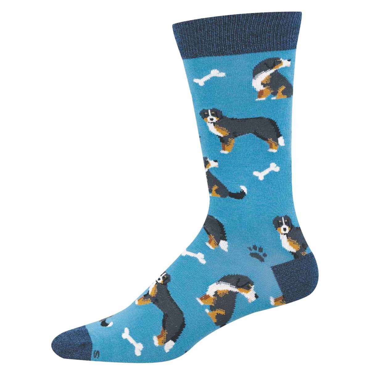 SWEET BERNESE MEN'S BAMBOO CREW SOCKS