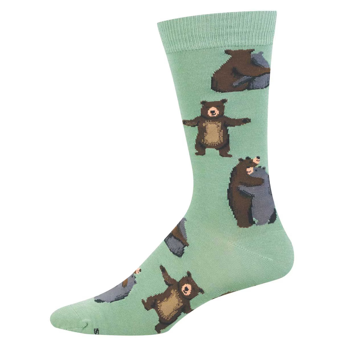 BEAR HUG MEN'S BAMBOO CREW SOCKS
