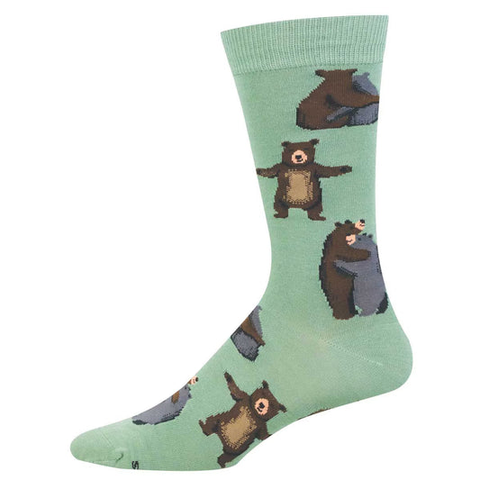 BEAR HUG MEN'S BAMBOO CREW SOCKS